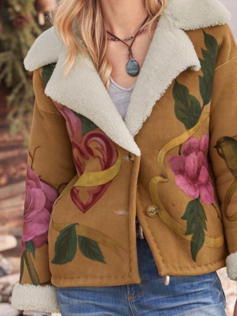 LAST ONE Sundance Primrose Shearling Jacket NWT